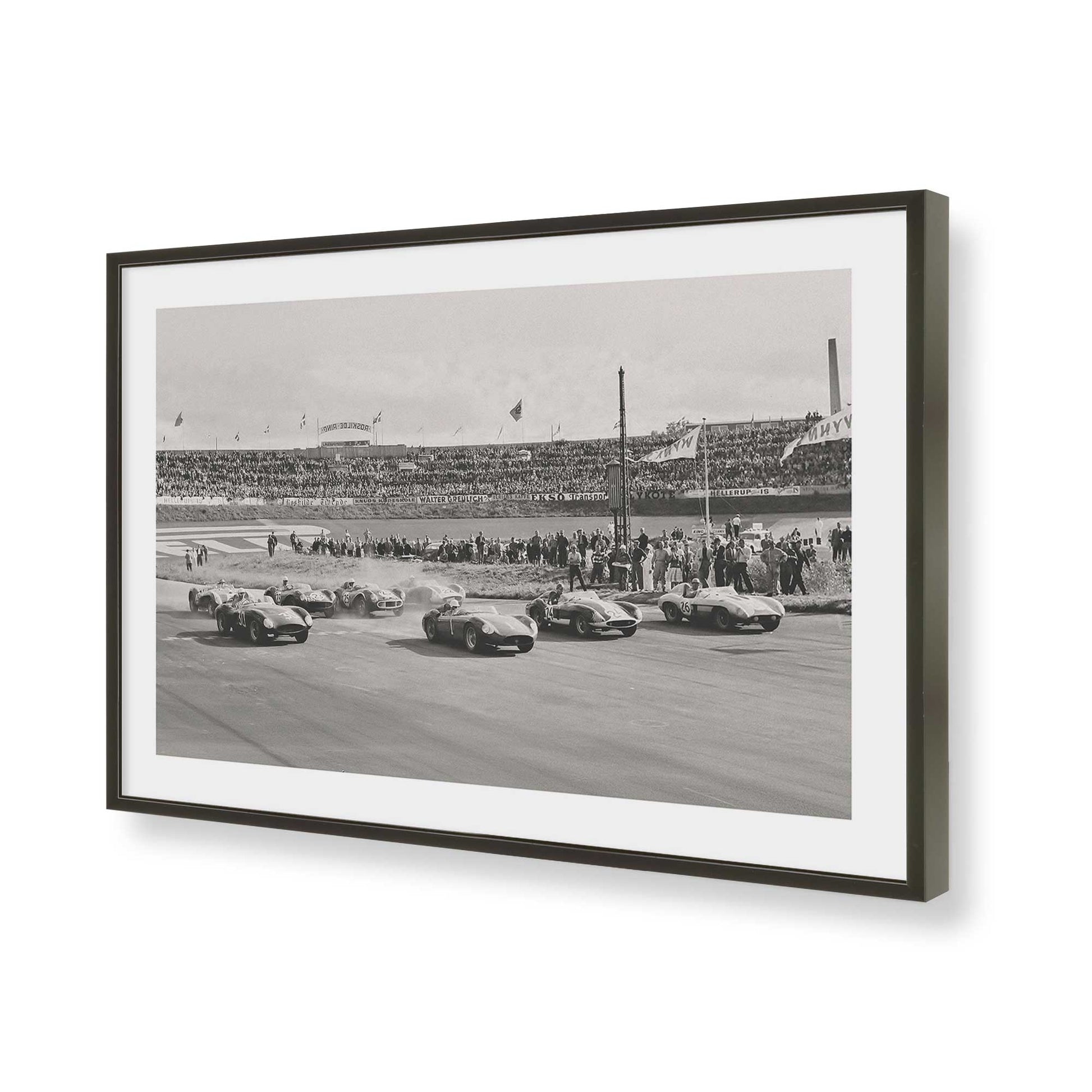 [Color:Satin Black], Picture of art in a Satin Black frame of the corner