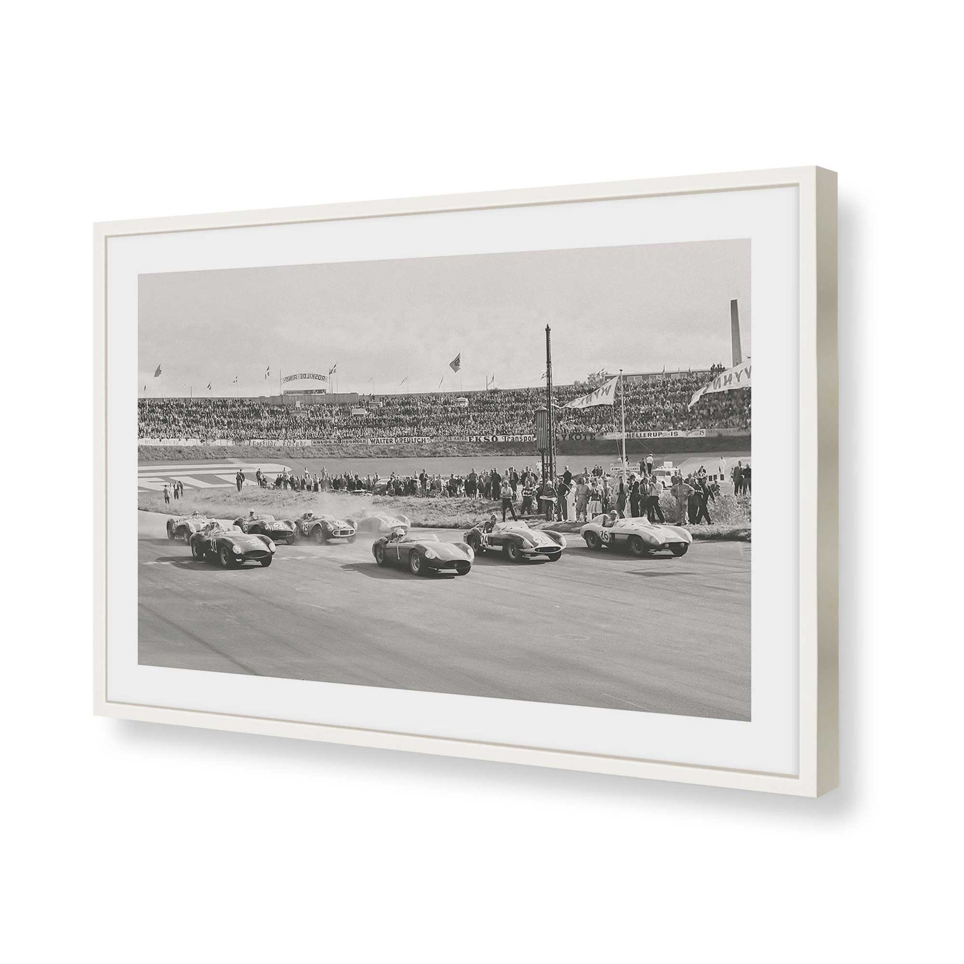 [Color:Opaque White], Picture of art in a Opaque White frame of the corner