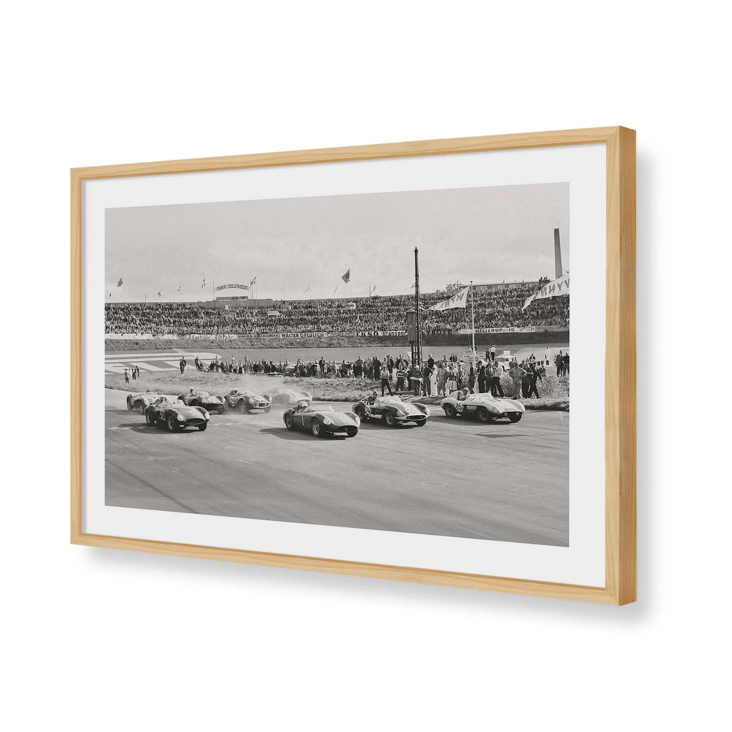 [Color:American Maple], Picture of art in a American Maple frame of the corner