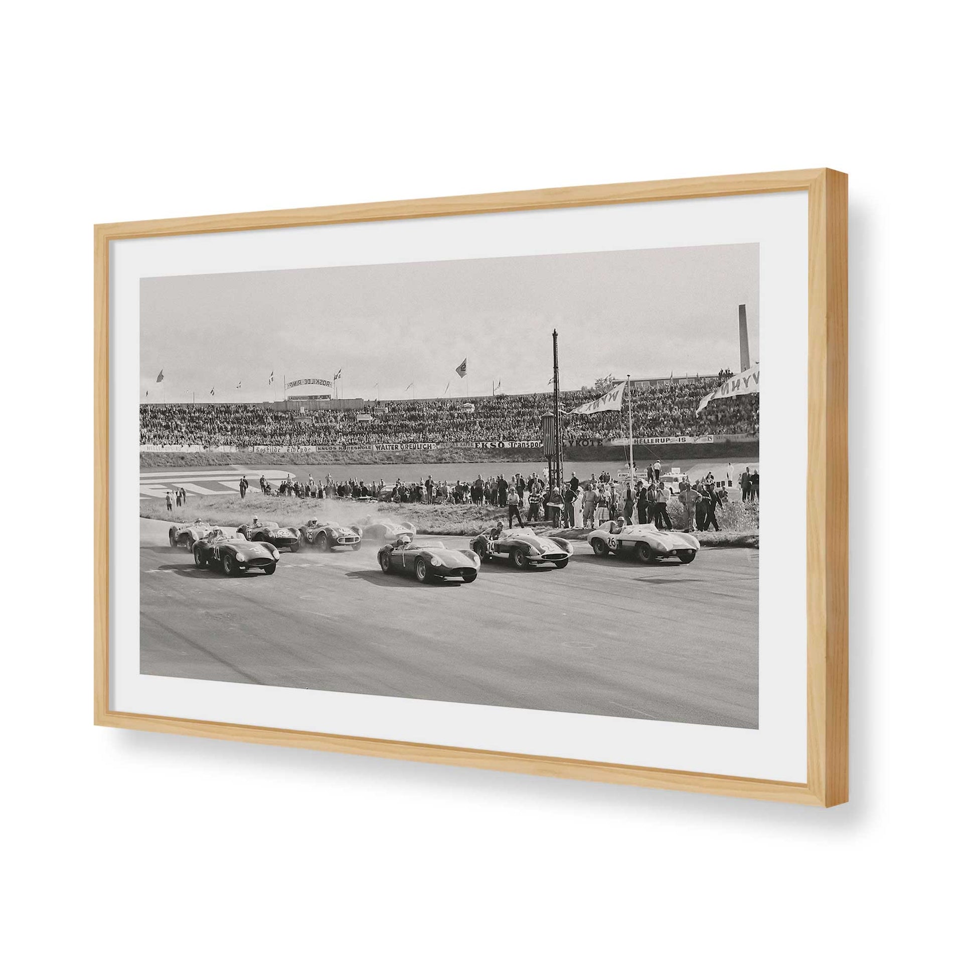 [Color:American Maple], Picture of art in a American Maple frame of the corner