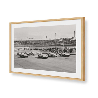 [Color:American Maple], Picture of art in a American Maple frame of the corner