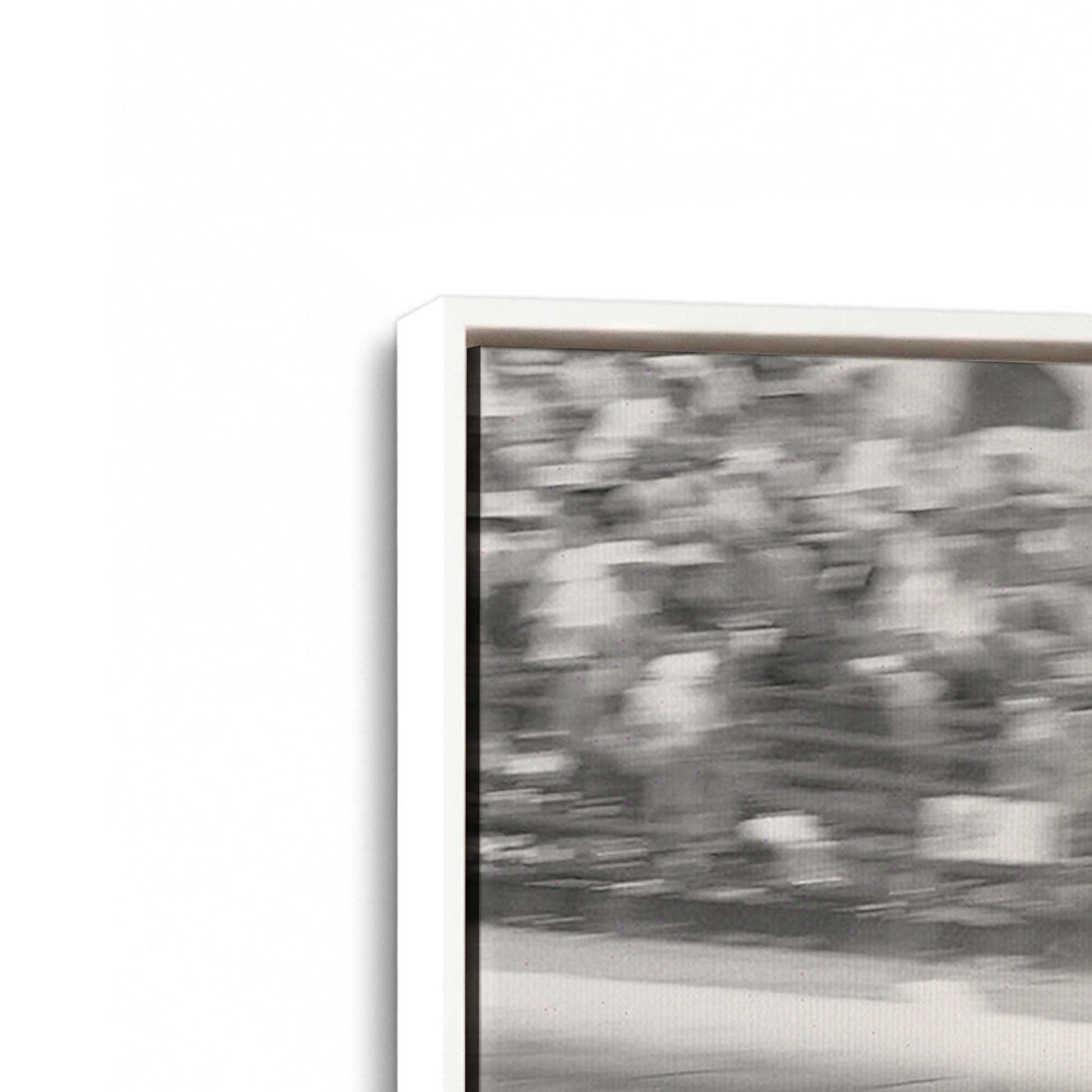 [Color:Opaque White], Picture of art in a White frame at an angle