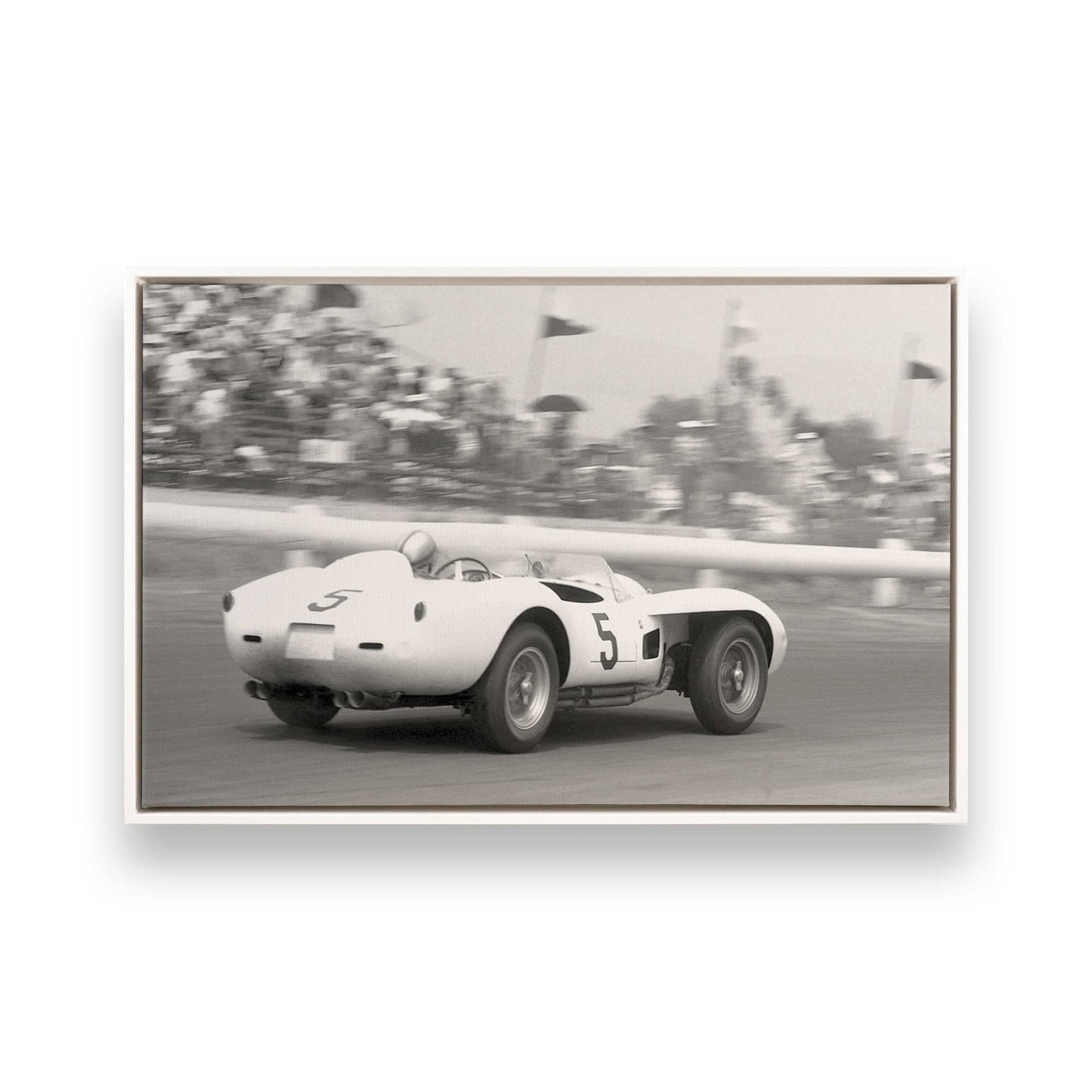 [Color:Opaque White], Picture of art in a White frame