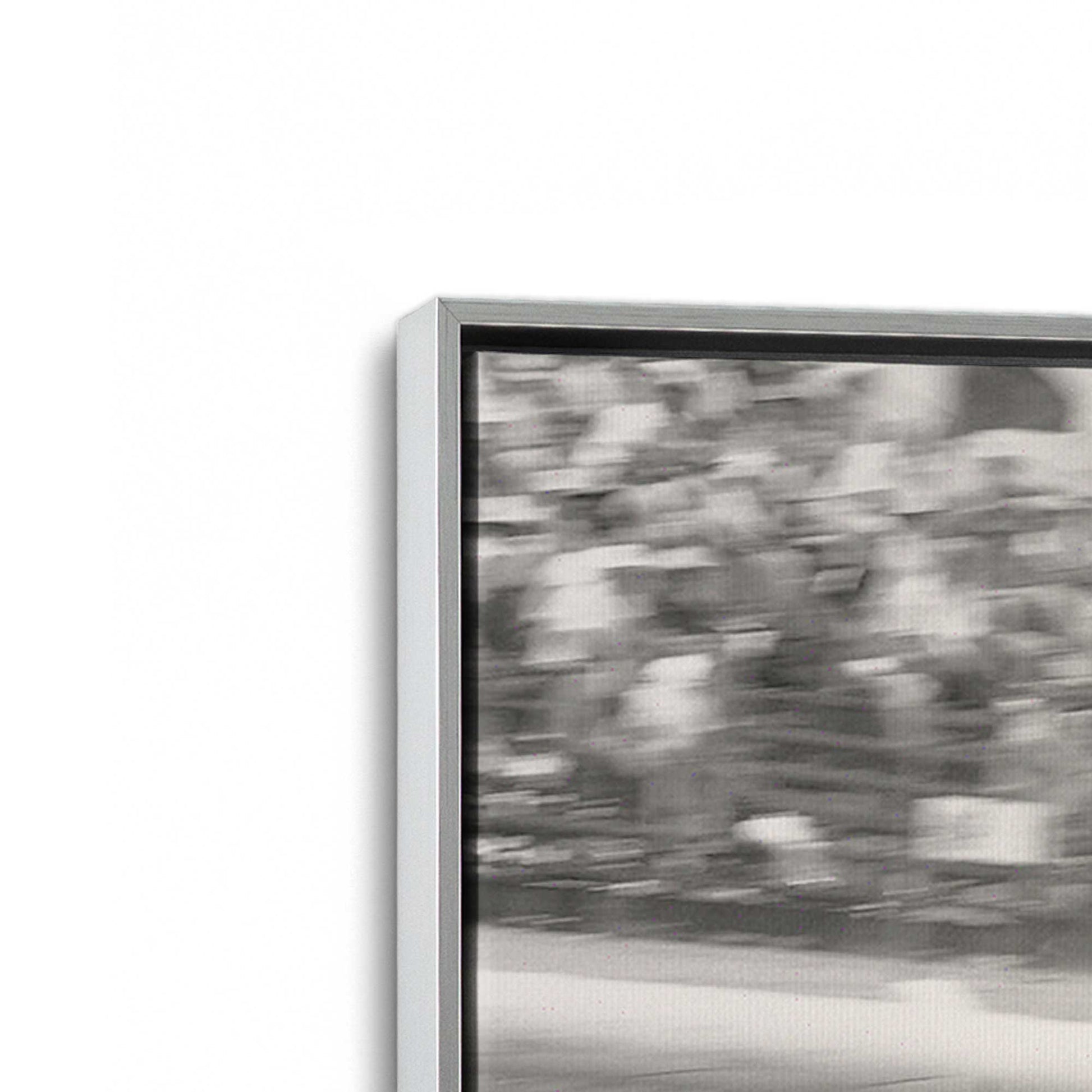 [Color:Polished Chrome], Picture of art in a Polished Chrome frame at an angle