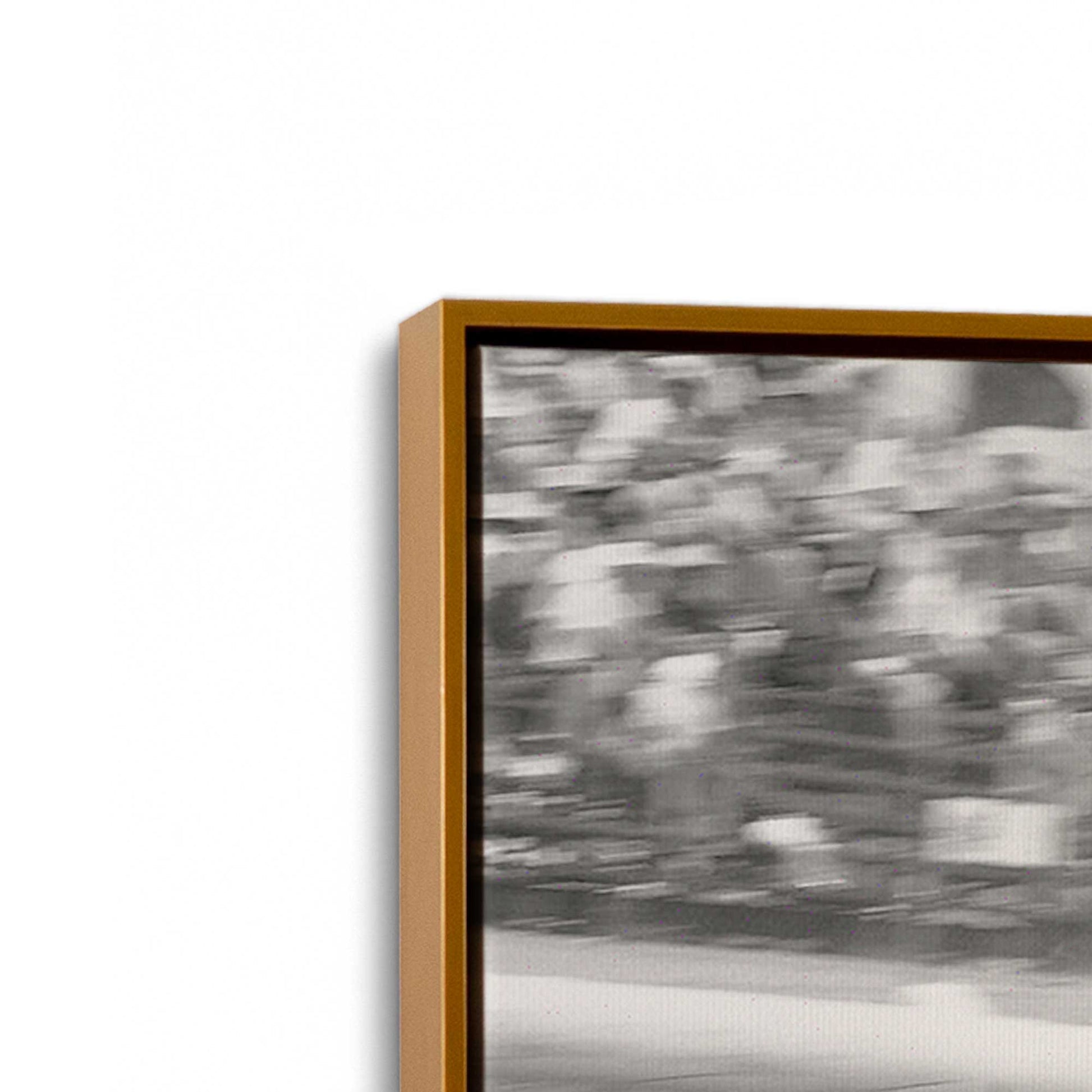 [Color:Polished Gold], Picture of art in a Polished Gold frame at an angle