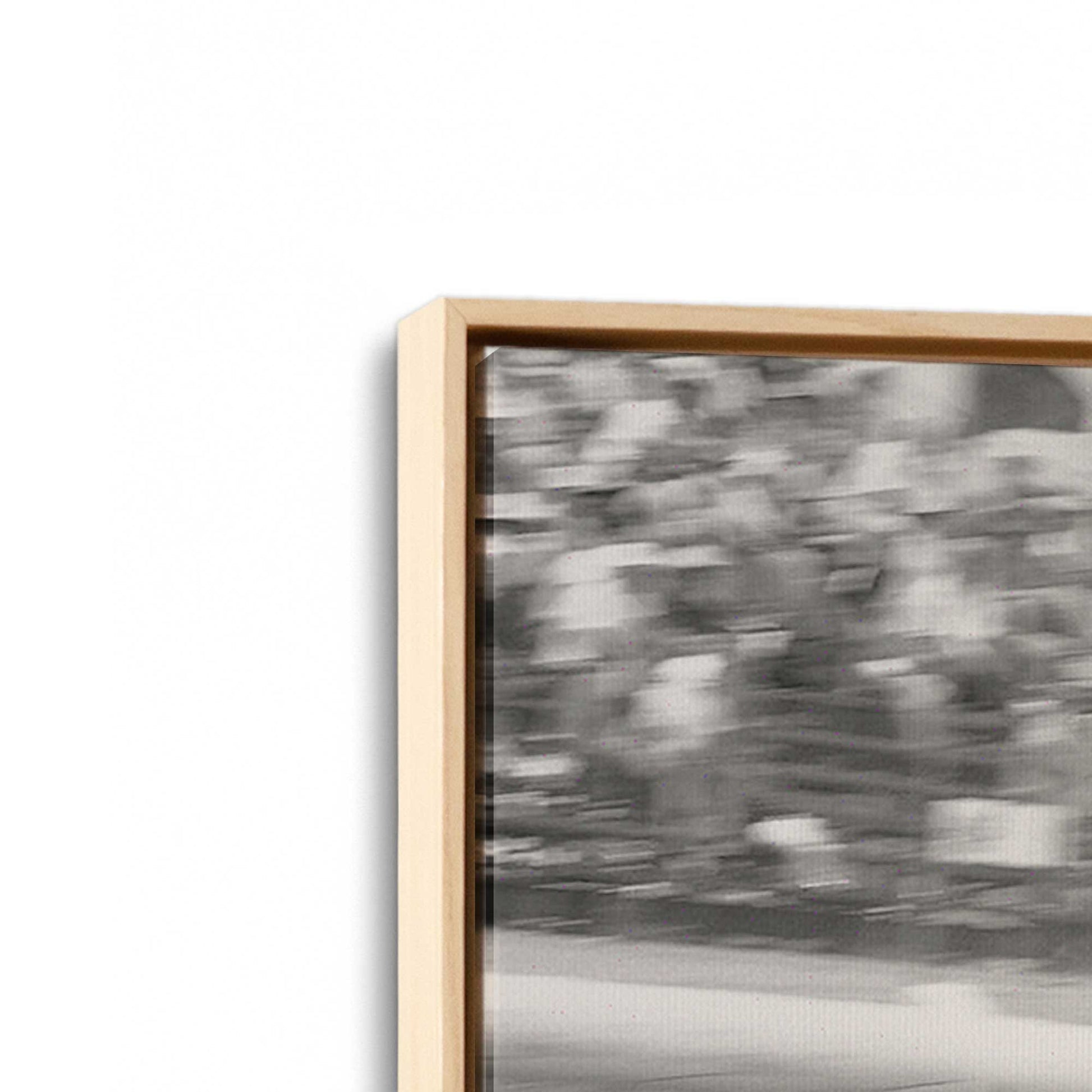 [Color:American Maple], Picture of art in a American Maple frame at an angle