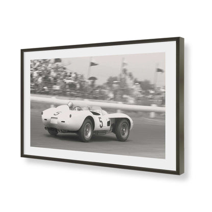 [Color:Satin Black], Picture of art in a Satin Black frame of the corner