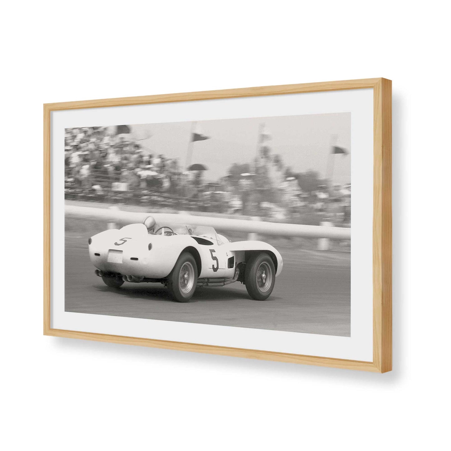 [Color:American Maple], Picture of art in a American Maple frame of the corner