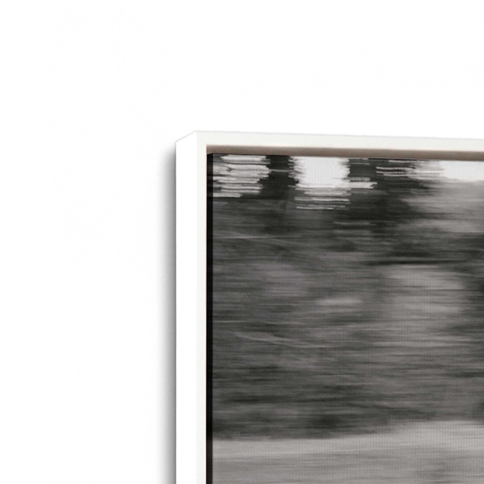 [Color:Opaque White], Picture of art in a White frame at an angle