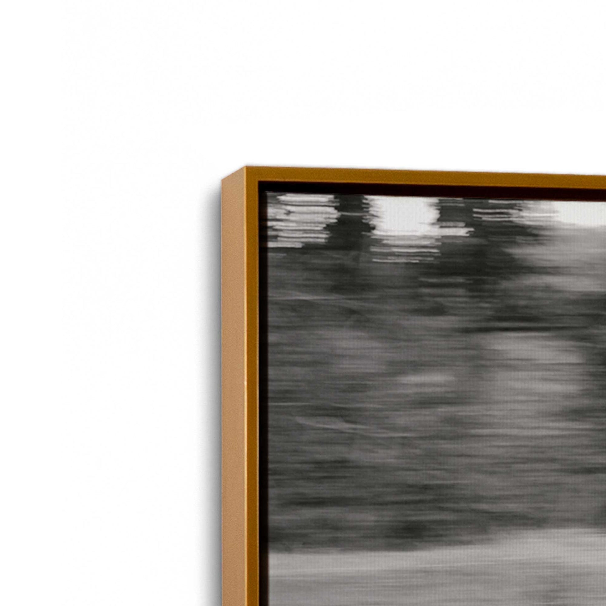 [Color:Polished Gold], Picture of art in a Polished Gold frame at an angle