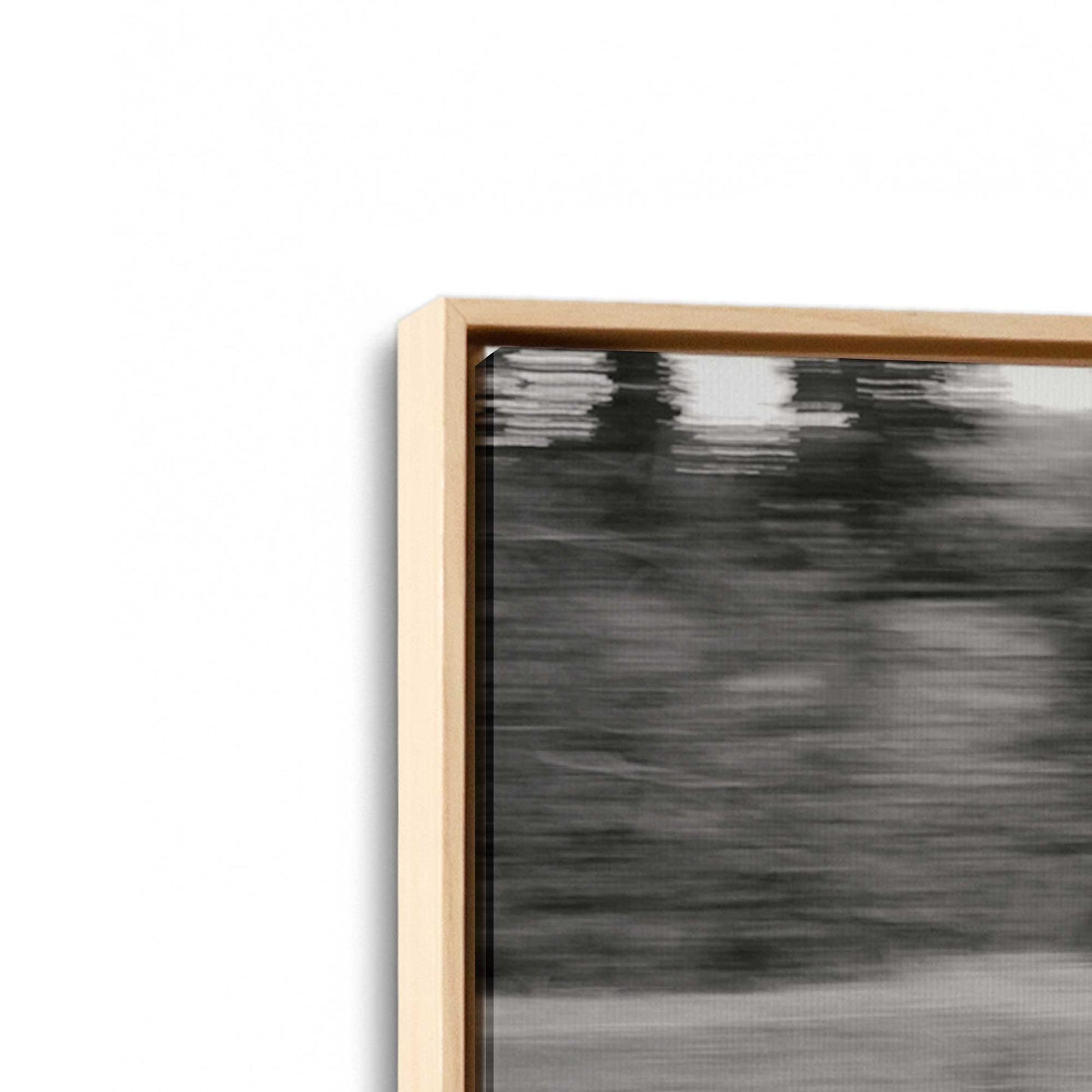 [Color:American Maple], Picture of art in a American Maple frame at an angle