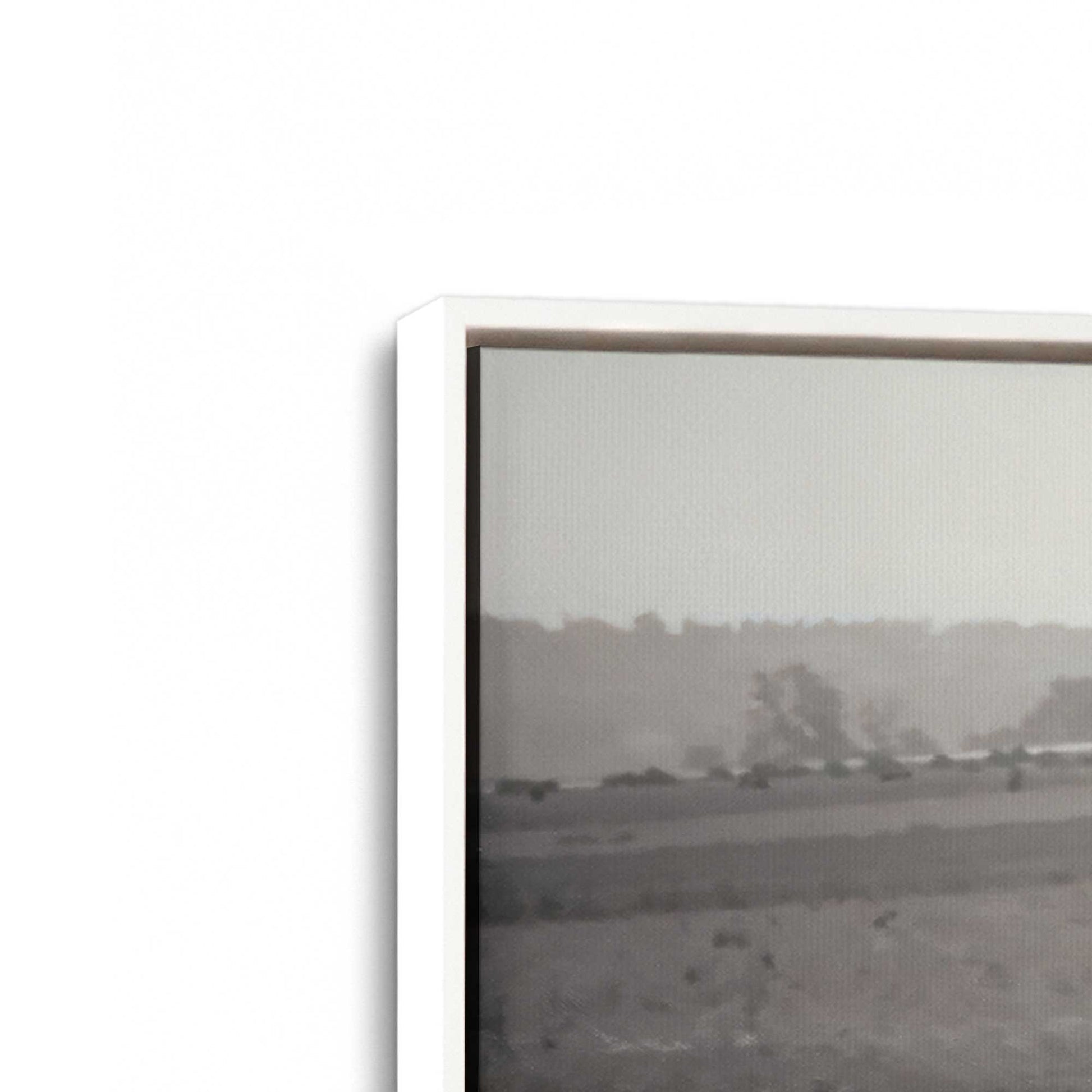 [Color:Opaque White], Picture of art in a White frame at an angle