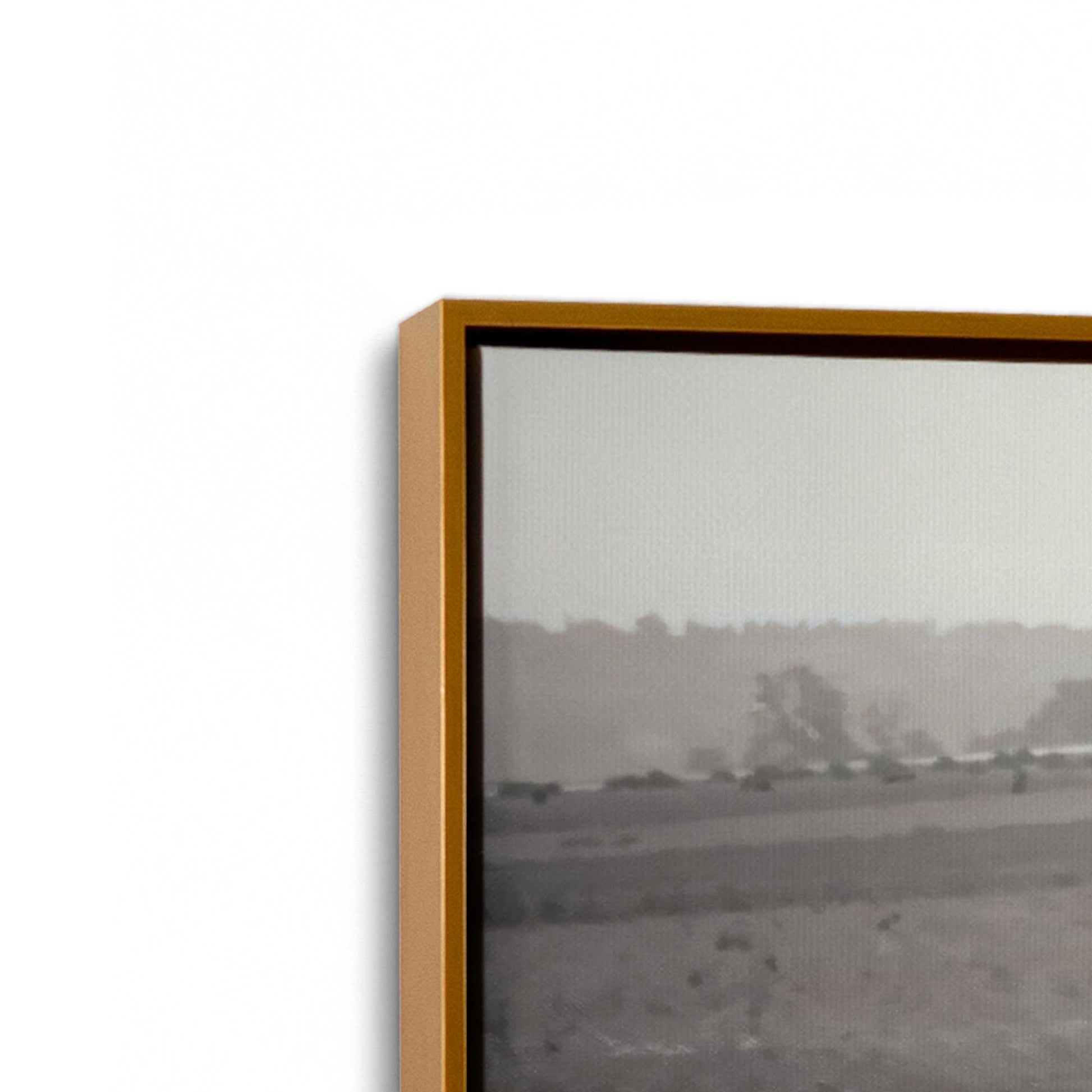 [Color:Polished Gold], Picture of art in a Polished Gold frame at an angle