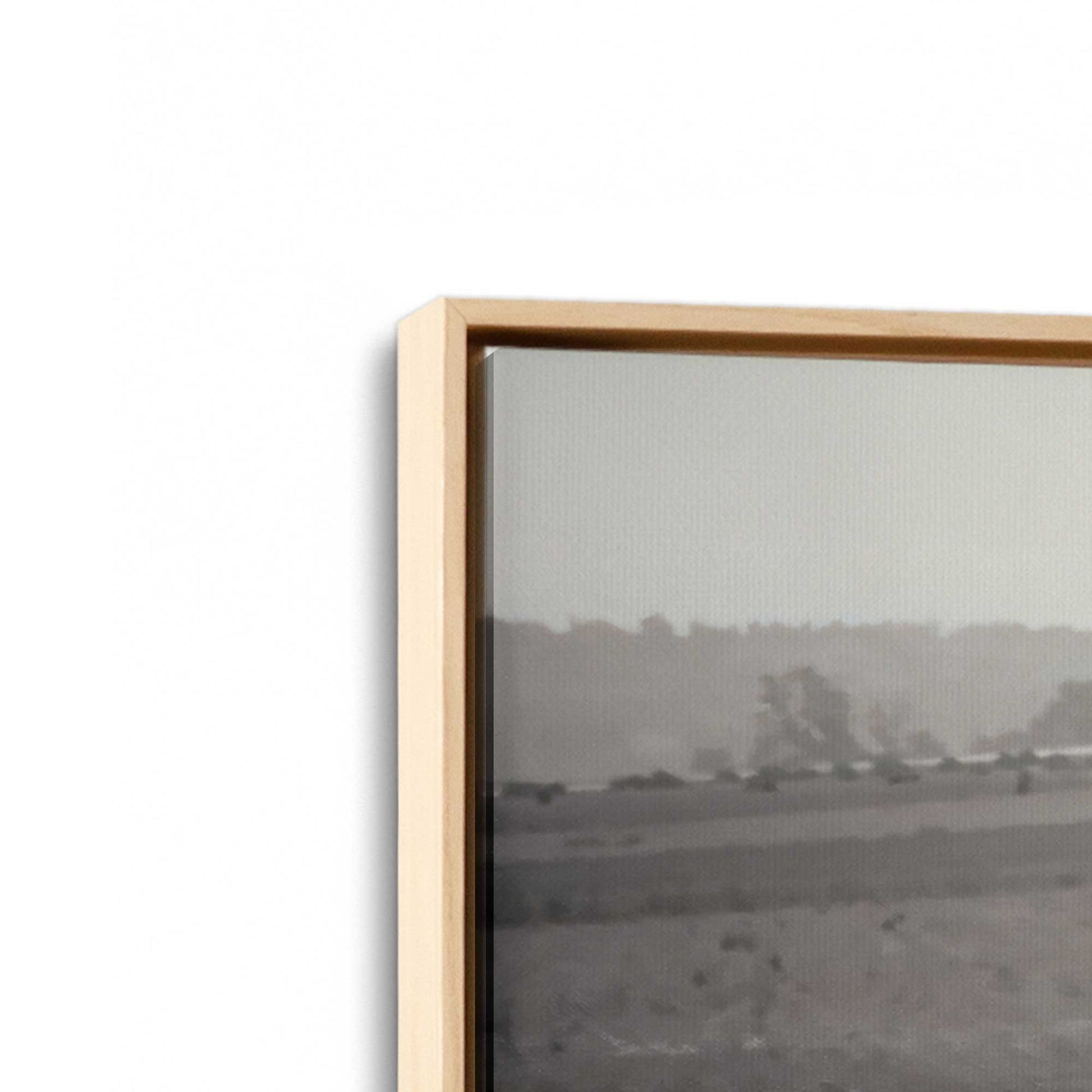 [Color:American Maple], Picture of art in a American Maple frame at an angle