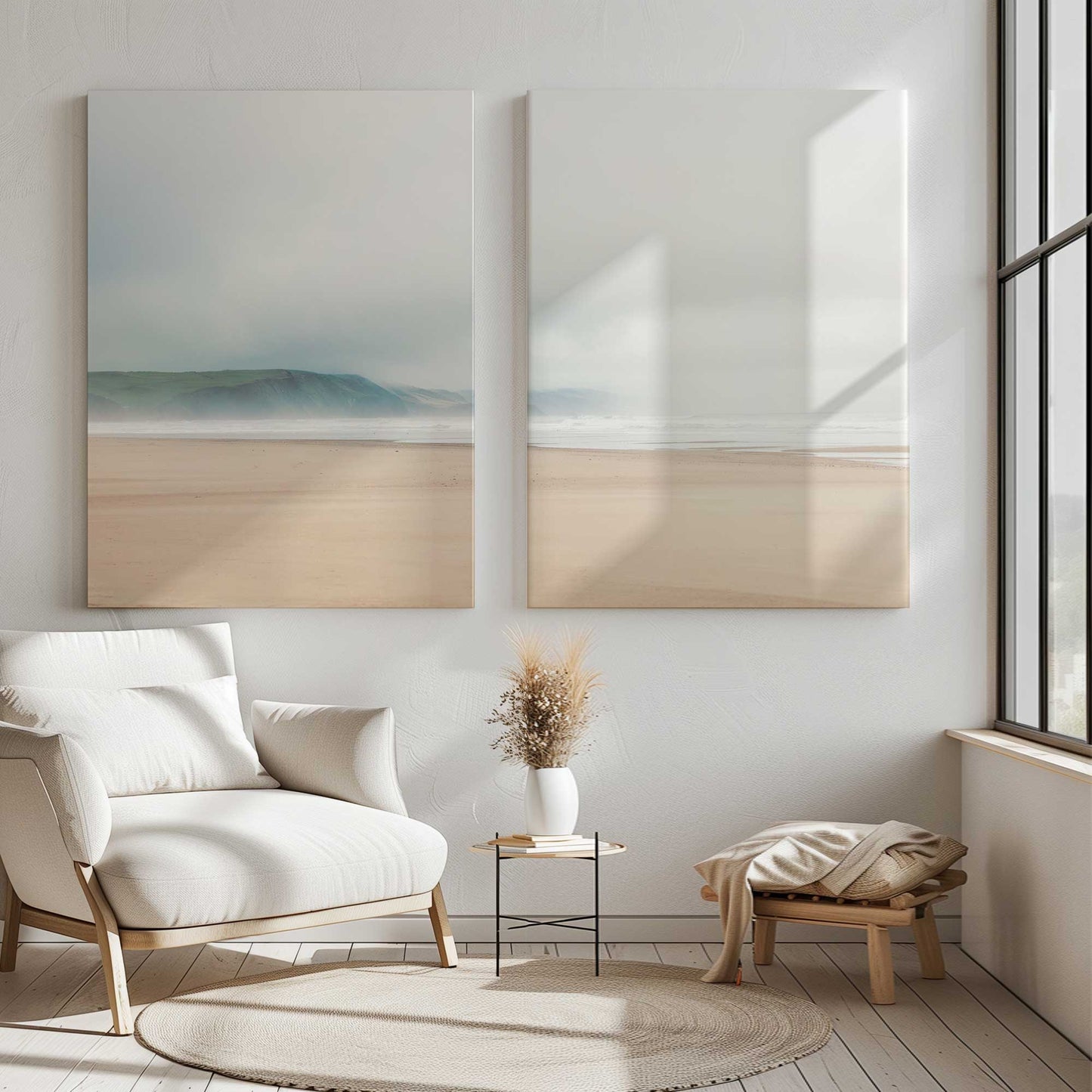 [Color:Stretched Canvas], Picture of art in a room