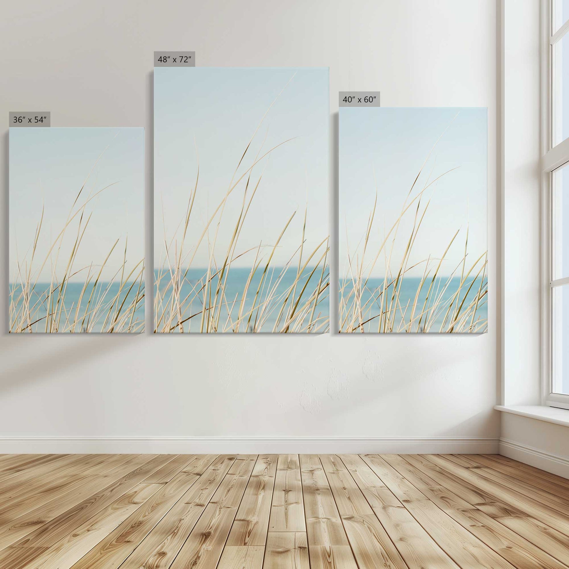 [Color:Stretched Canvas], Image showing the size comparisons