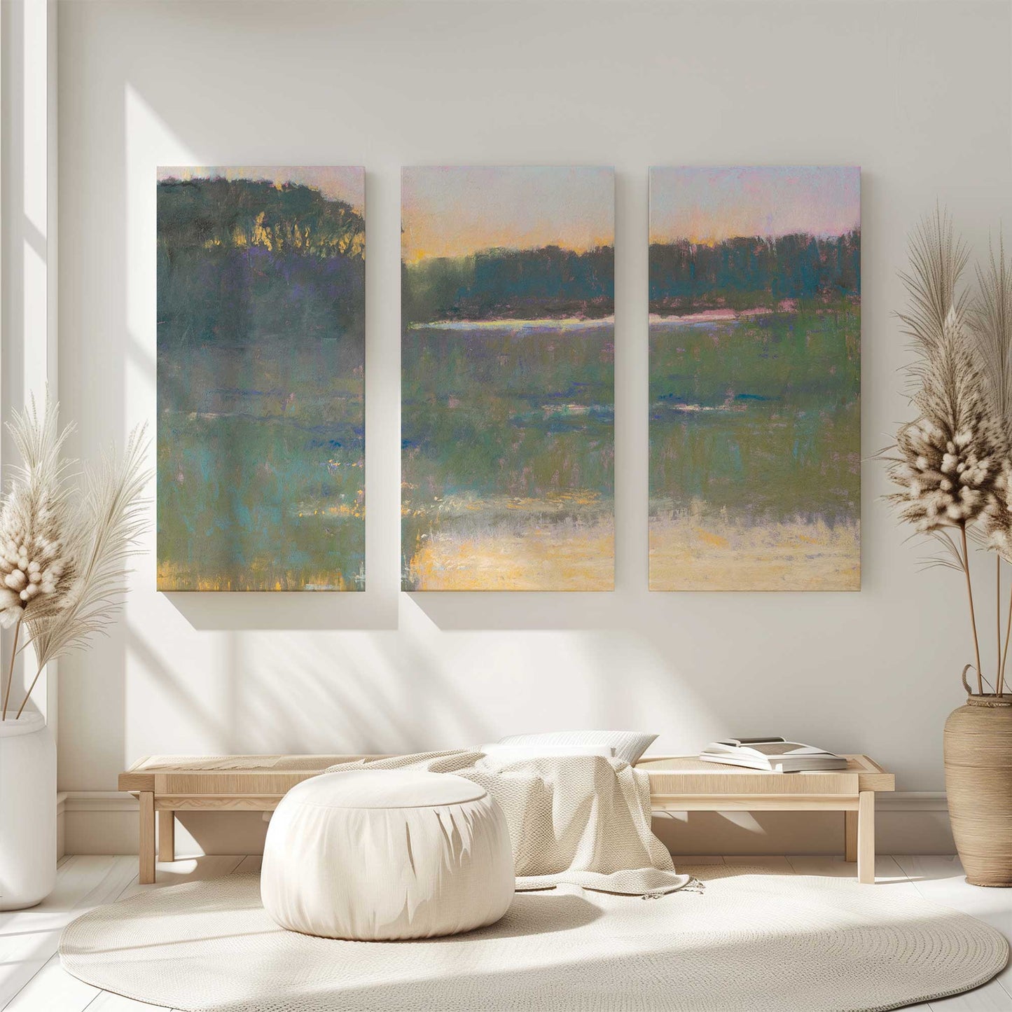 [Color:Stretched Canvas], Picture of art in a room