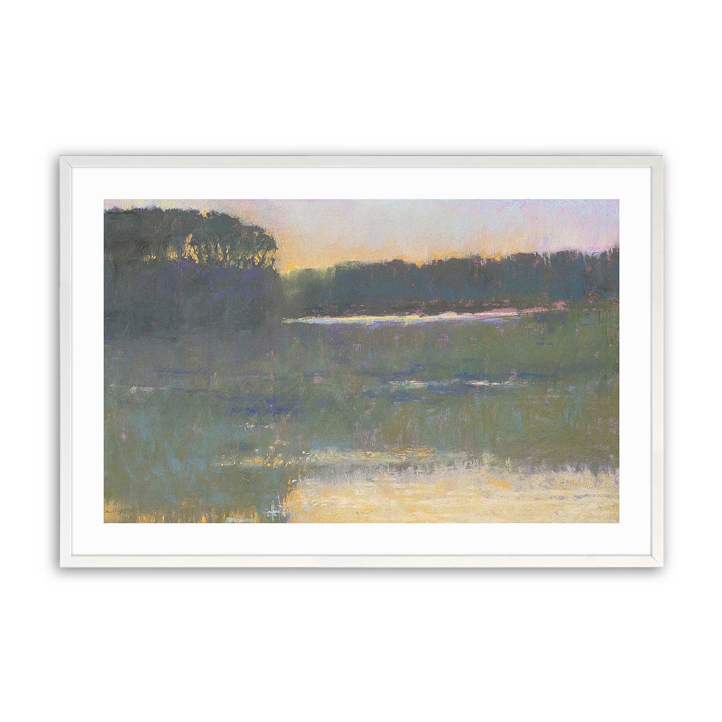 [Color:Opaque White], Picture of art in a Opaque White frame