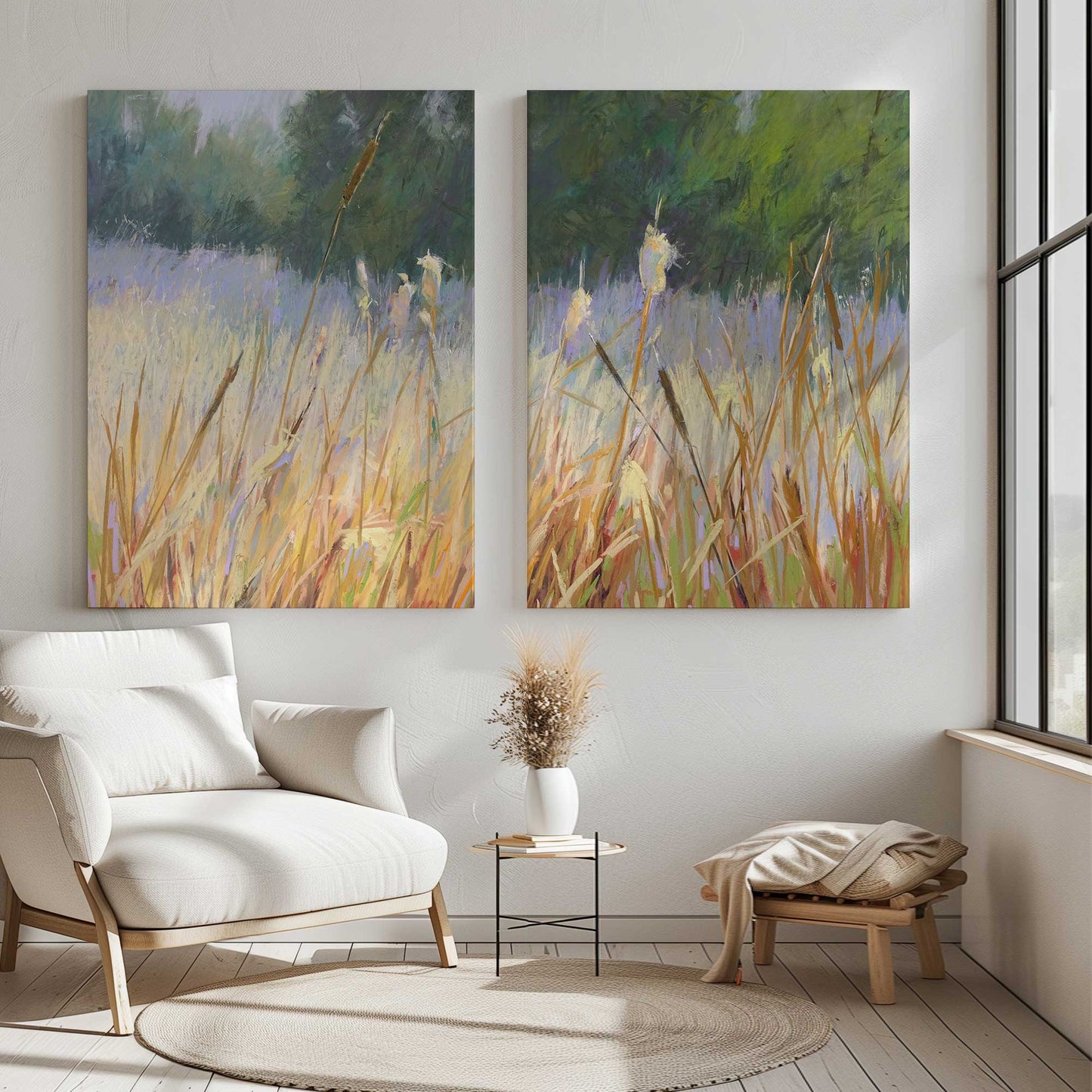 [Color:Stretched Canvas], Picture of art in a room