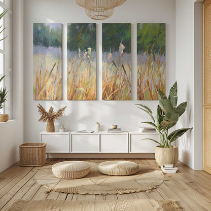 [Color:Stretched Canvas], Picture of art in a room