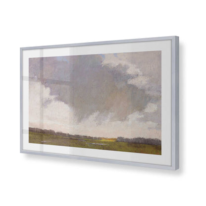 [Color:Polished Chrome], Picture of art in a Polished Chrome frame at an angle