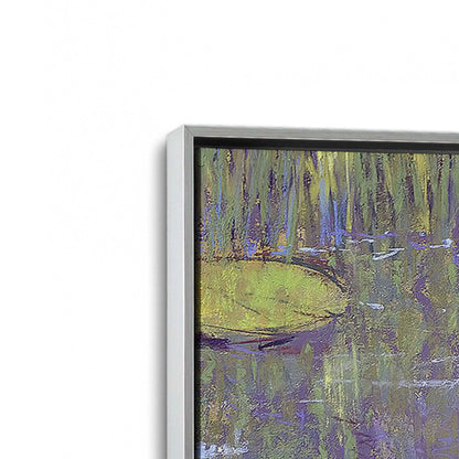 [Color:Polished Chrome], Picture of art in a Polished Chrome frame at an angle