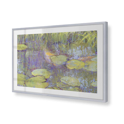 [Color:Polished Chrome], Picture of art in a Polished Chrome frame at an angle