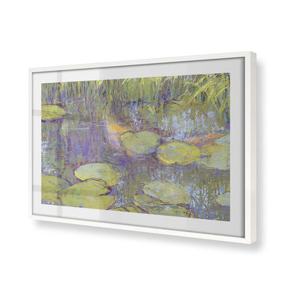 [Color:Opaque White], Picture of art in a Opaque White frame at an angle