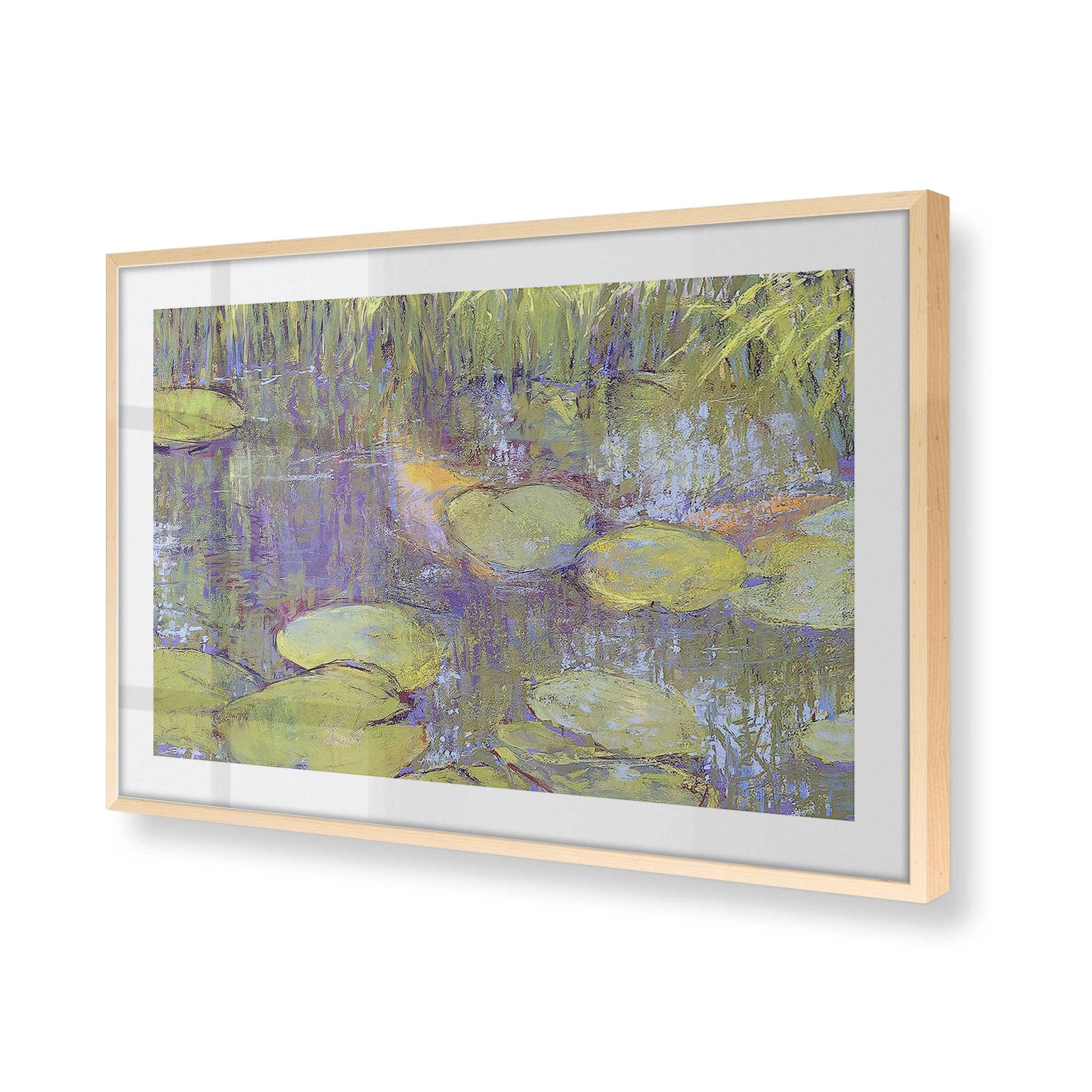 [Color:Raw Maple], Picture of art in a Raw Maple frame at an angle