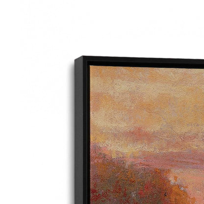 [Color:Satin Black], Picture of art in a Satin Black frame at an angle