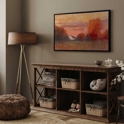 Tangerine Skies Print on Canvas