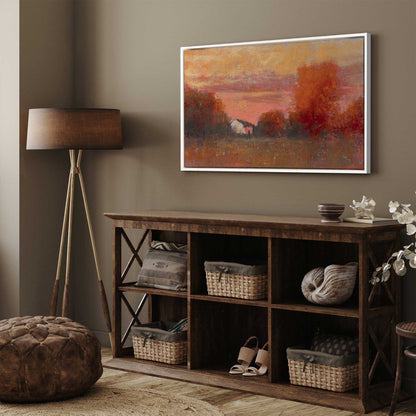 Tangerine Skies Print on Canvas