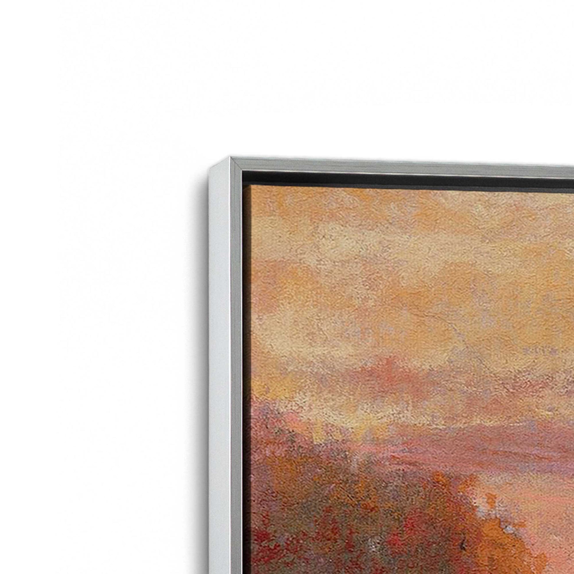 [Color:Polished Chrome], Picture of art in a Polished Chrome frame at an angle