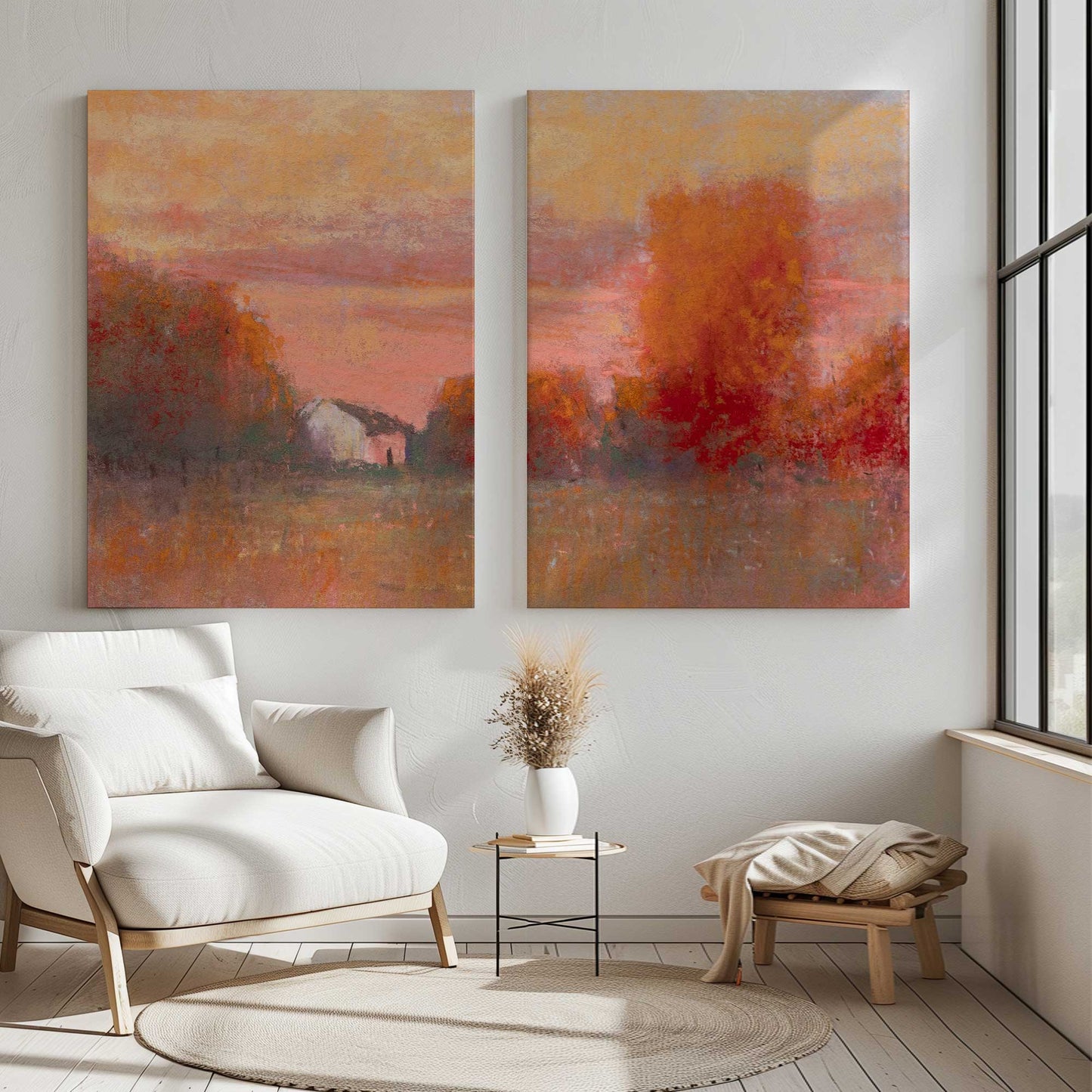 [Color:Stretched Canvas], Picture of art in a room