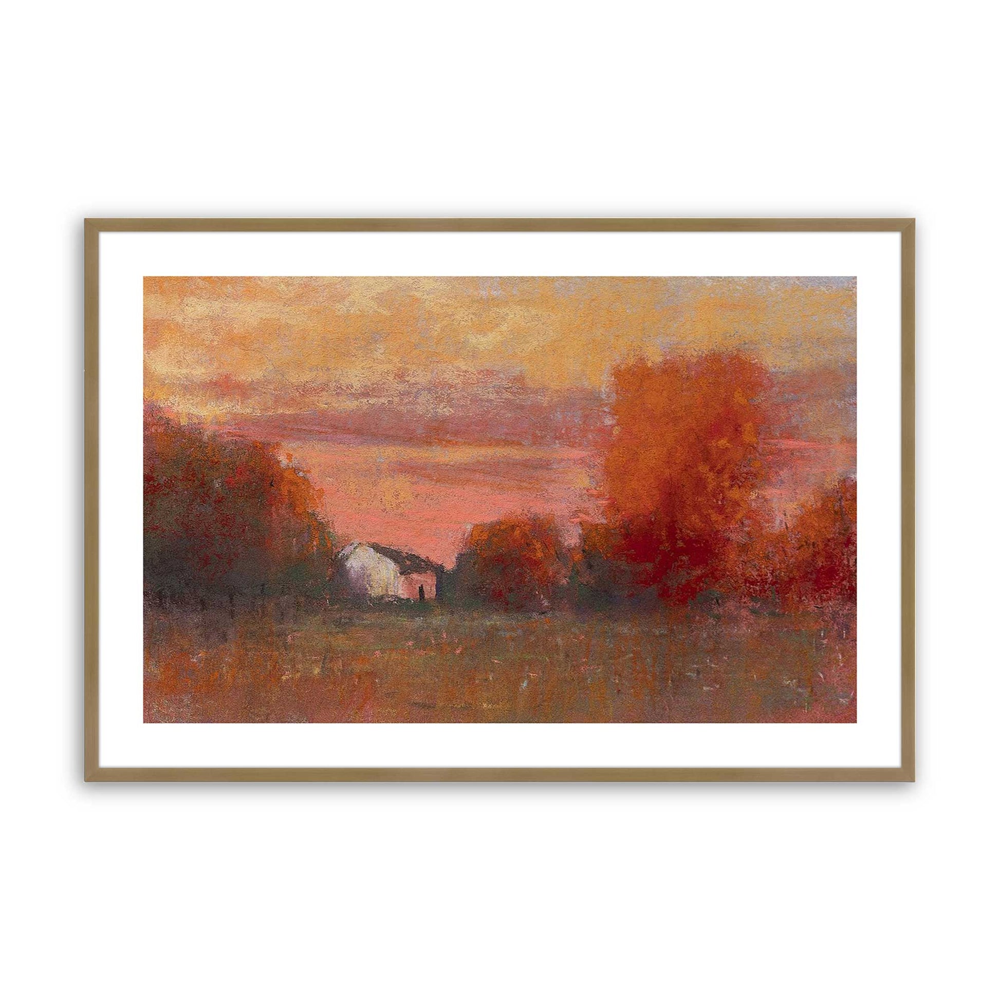 [Color:Brushed Gold], Picture of art in a Brushed Gold frame