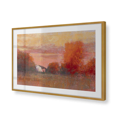 [Color:Polished Gold], Picture of art in a Polished Gold frame at an angle