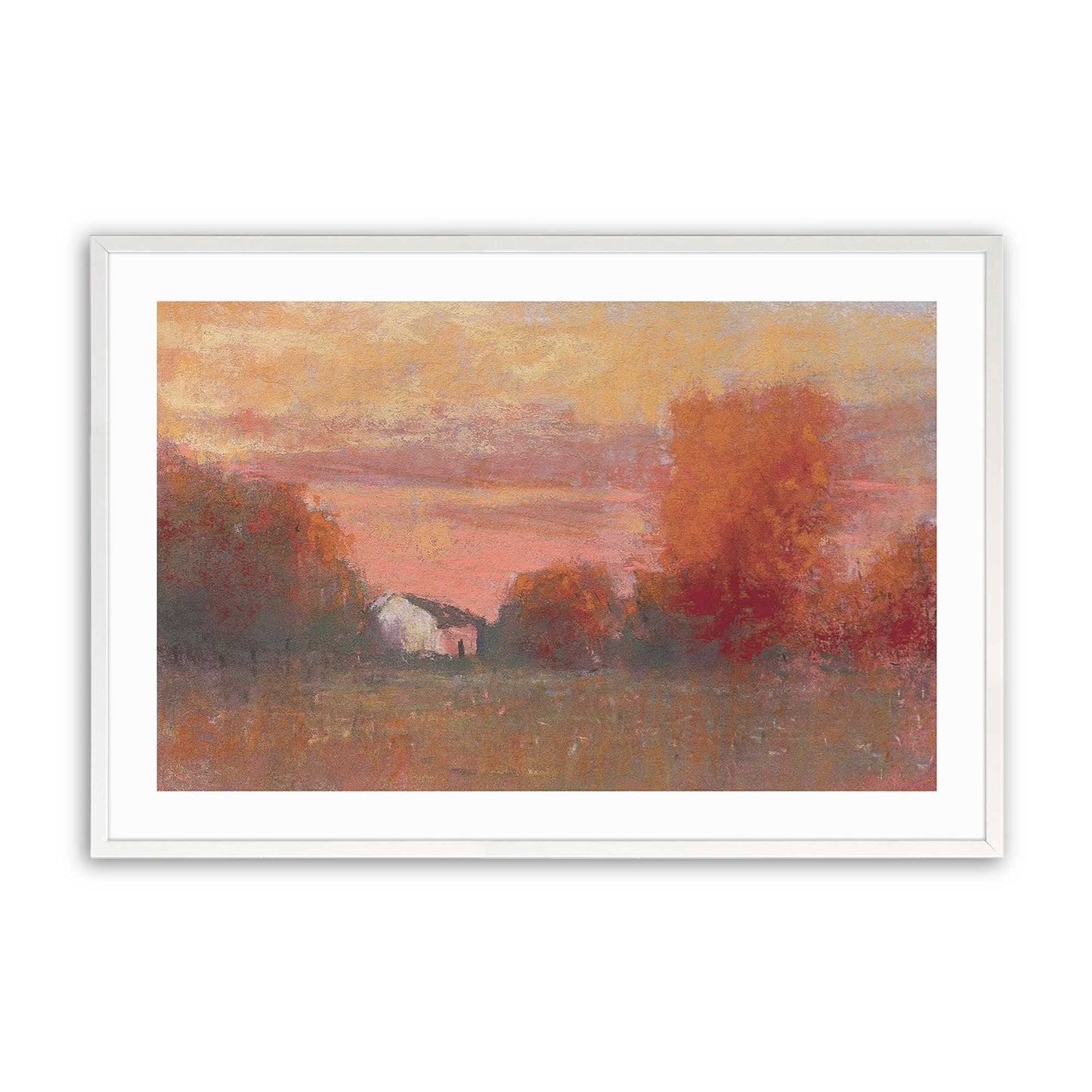 [Color:Opaque White], Picture of art in a Opaque White frame