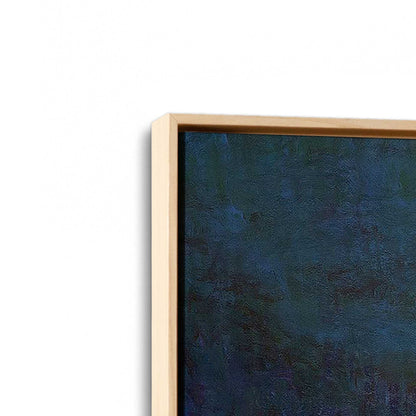 [Color:American Maple], Picture of art in a American Maple frame at an angle