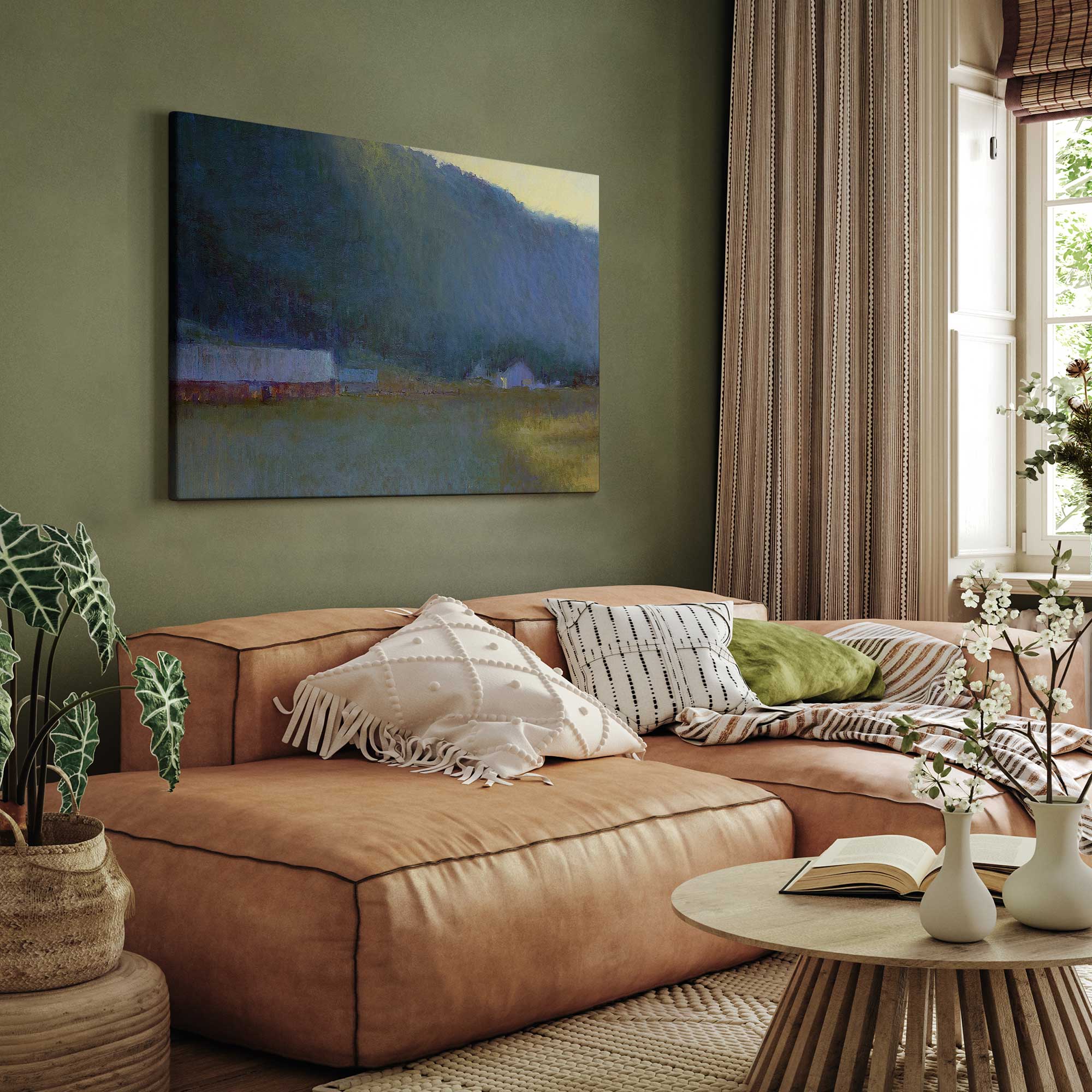 Riverside Journey Print on Canvas – Frametolia.