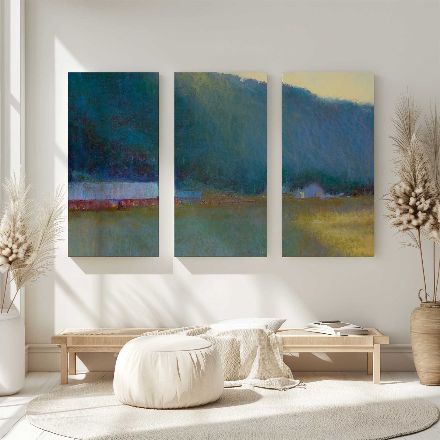 [Color:Stretched Canvas], Picture of art in a room