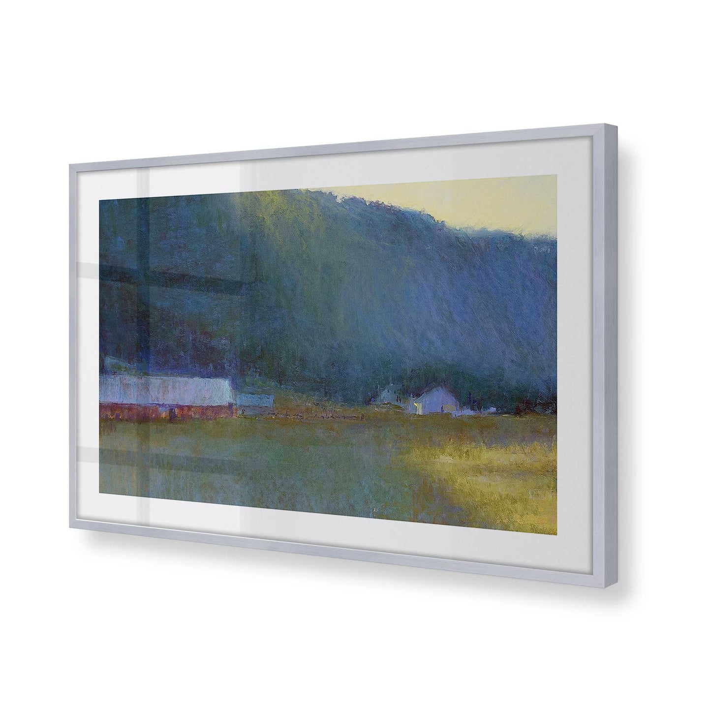 [Color:Polished Chrome], Picture of art in a Polished Chrome frame at an angle