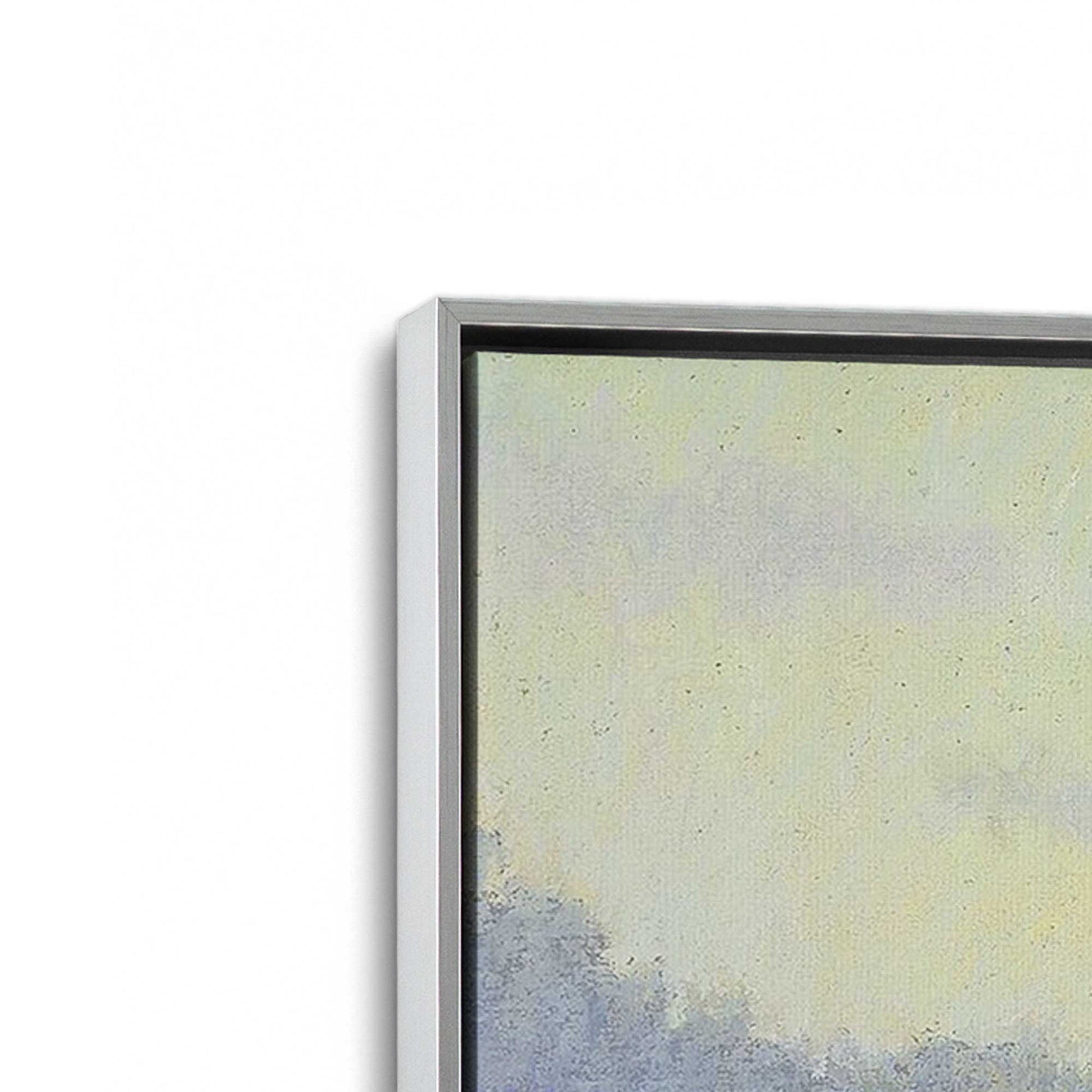 [Color:Polished Chrome], Picture of art in a Polished Chrome frame at an angle