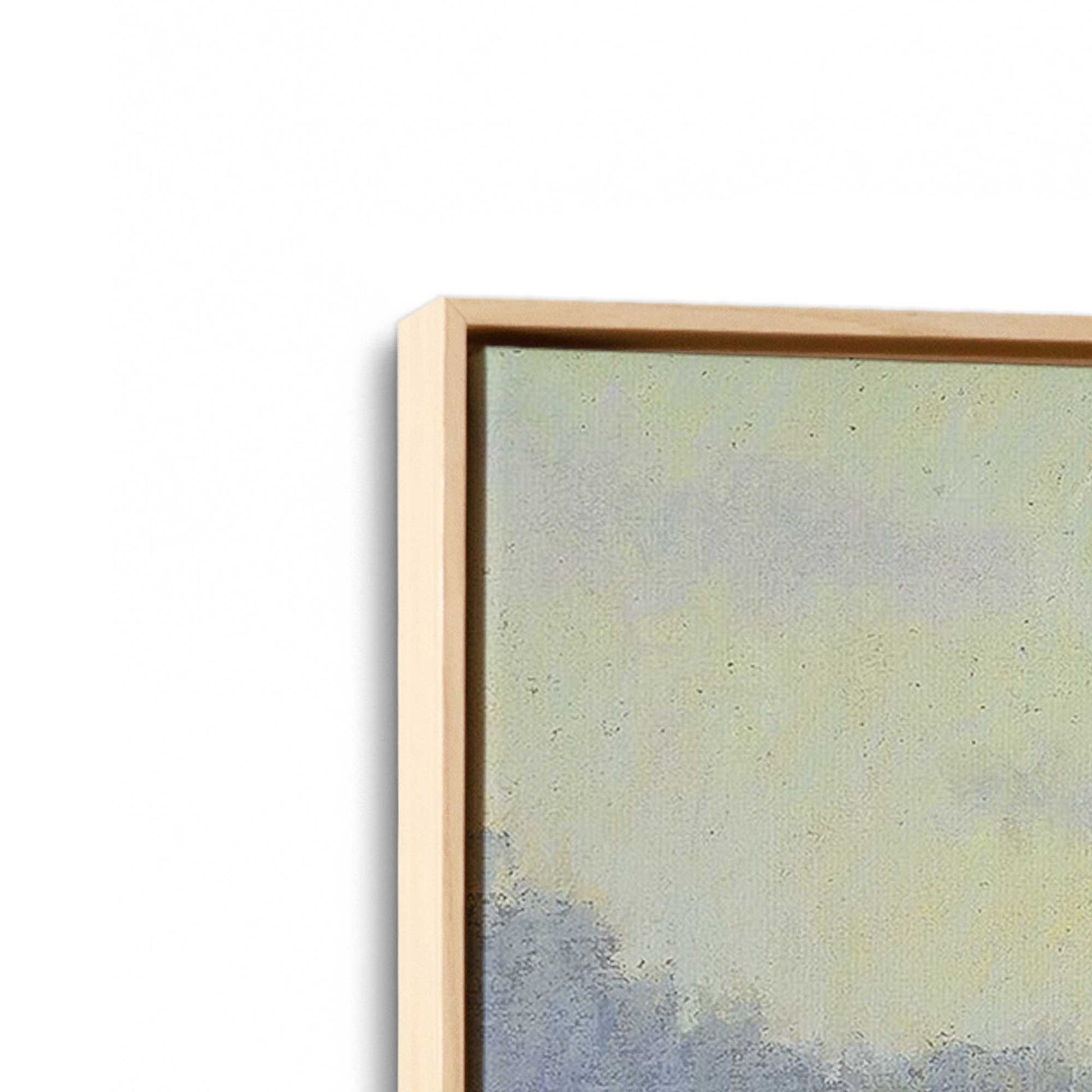 [Color:American Maple], Picture of art in a American Maple frame at an angle