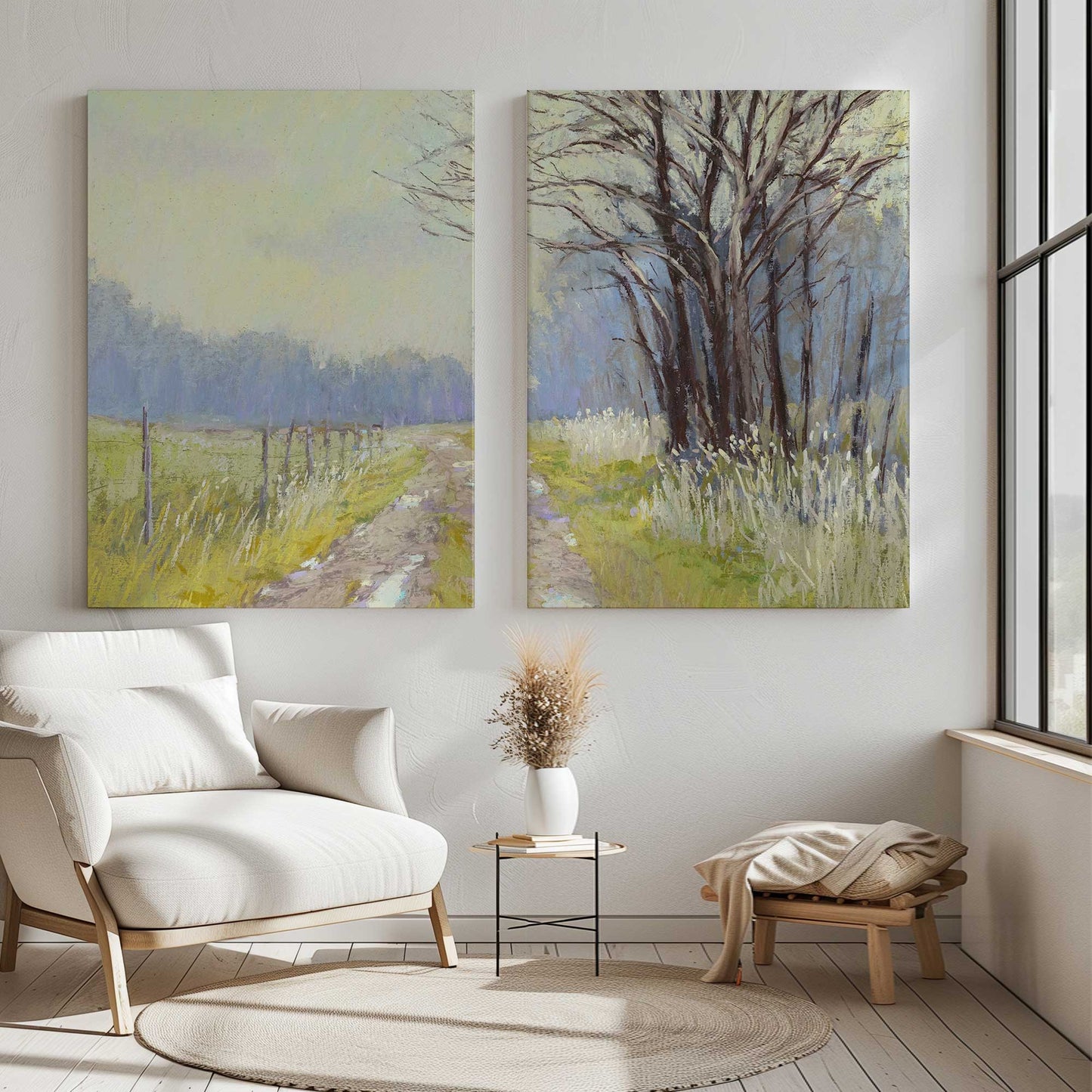 [Color:Stretched Canvas], Picture of art in a room