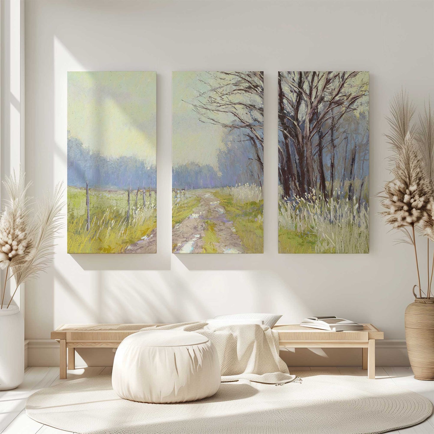 [Color:Stretched Canvas], Picture of art in a room