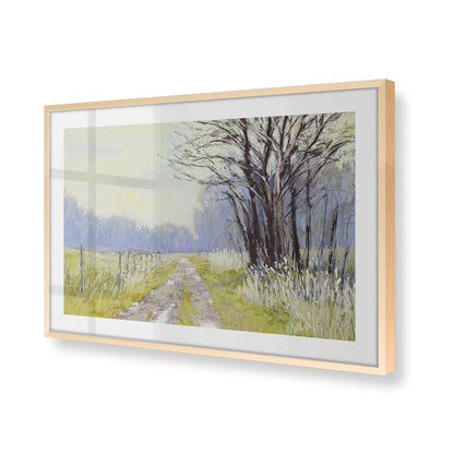 [Color:Raw Maple], Picture of art in a Raw Maple frame at an angle