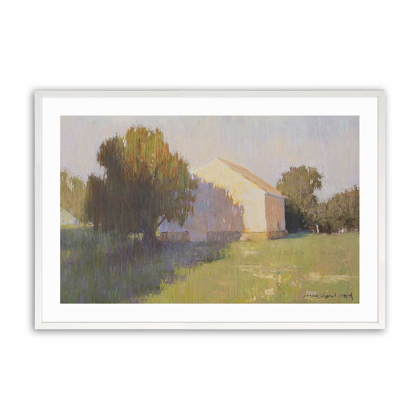 [Color:Opaque White], Picture of art in a Opaque White frame