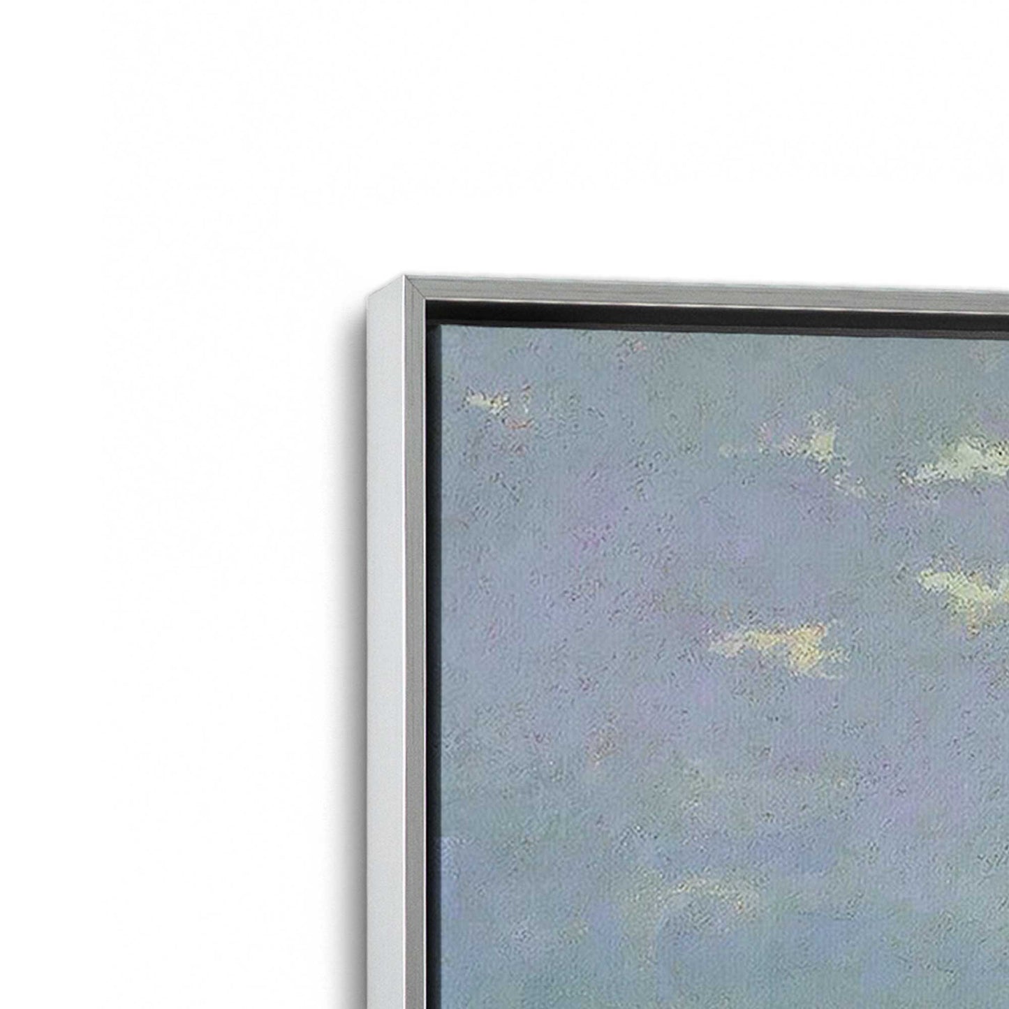 [Color:Polished Chrome], Picture of art in a Polished Chrome frame at an angle