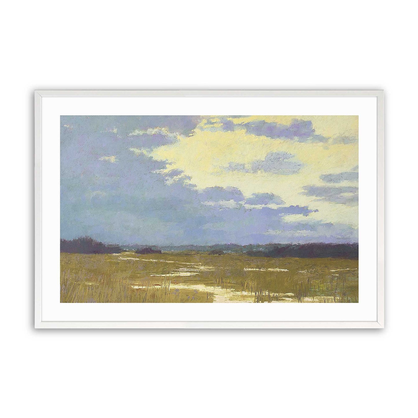 [Color:Opaque White], Picture of art in a Opaque White frame