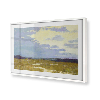 [Color:Opaque White], Picture of art in a Opaque White frame at an angle